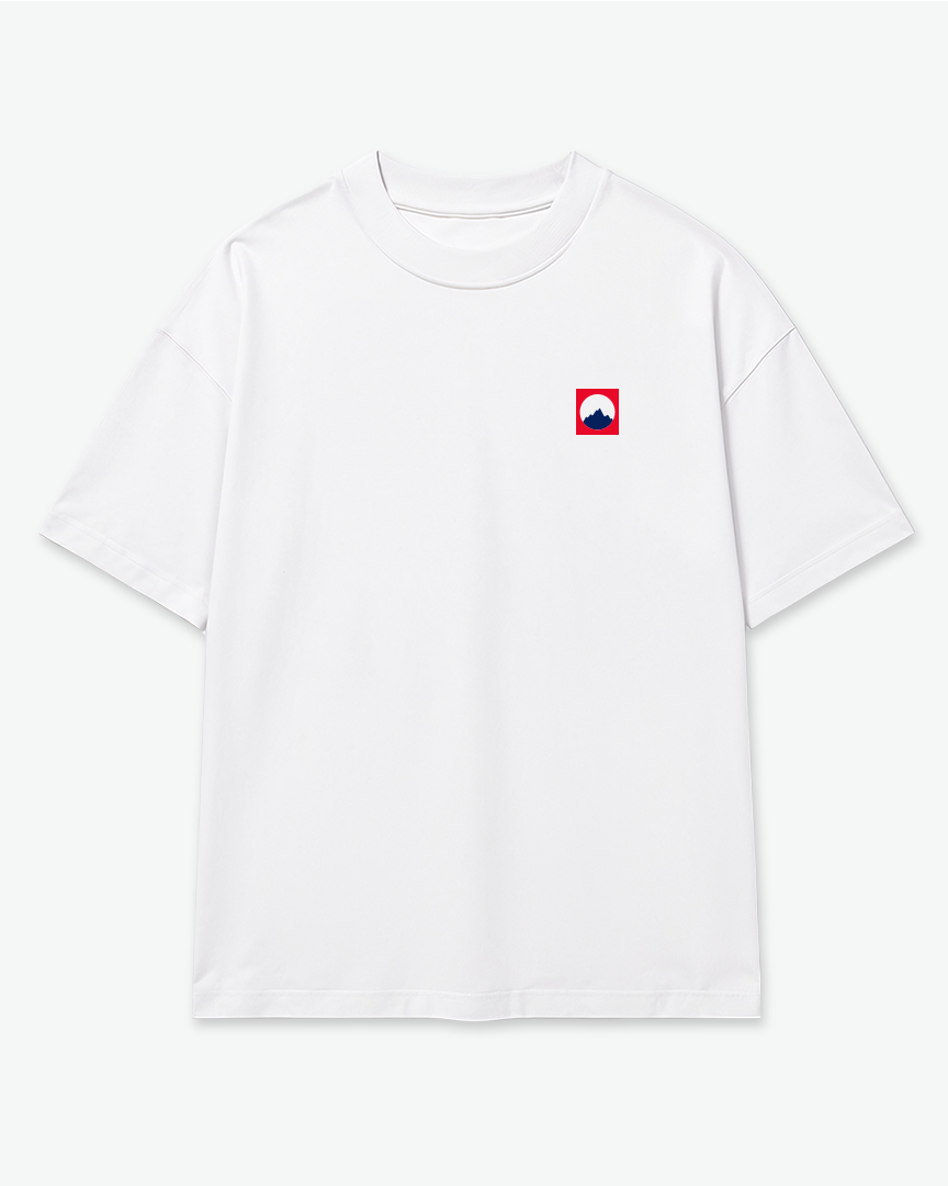 Unisex oversized high neck t-shirt
