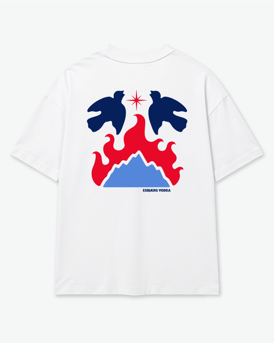 Unisex oversized high neck t-shirt
