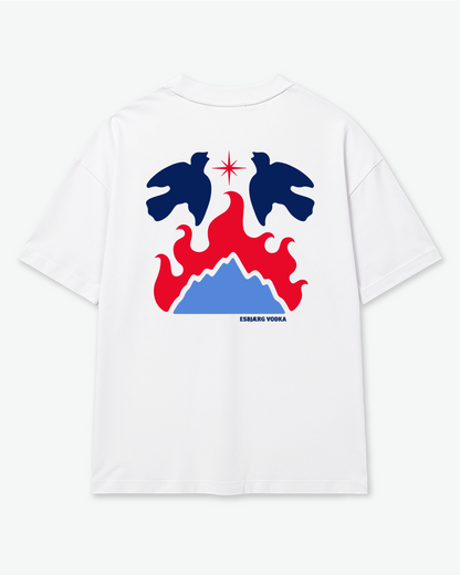 Unisex oversized high neck t-shirt