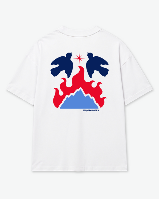 Unisex oversized high neck t-shirt